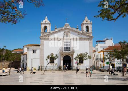 Kirche Santa Maria, Lagos, Algarve, Portugal Stockfoto