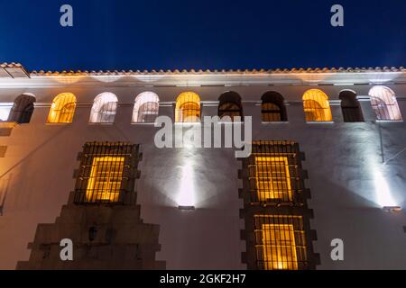 Die Nationale Münzstätte von Bolivien (Casa de la Moneda) in einem historischen Zentrum von Potosi, Bolivien. Stockfoto