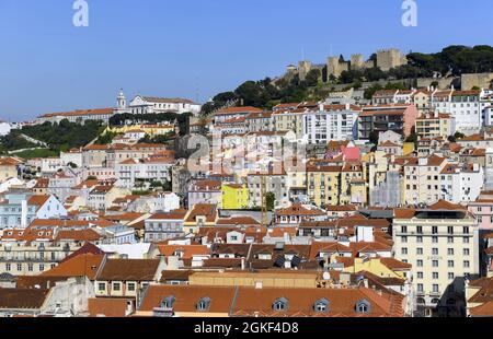 Luftaufnahme von Lissabon Stockfoto