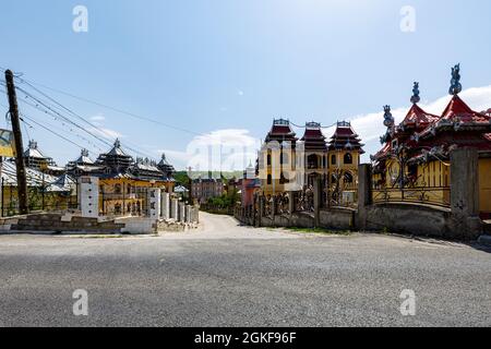 Der Zigeunerpalast von Hunedoara in Rumänien Stockfoto