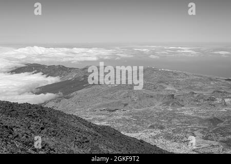 Panoramablick vom Teide Stockfoto