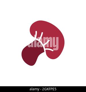 Niedliche Cartoon-Pilz im Doodle-Stil. Einfaches Symbol für flache Lebensmittel. Herbstelement, Cliparts, Objekt, Posterdesign zum Thema Pilzpflücken Stock Vektor