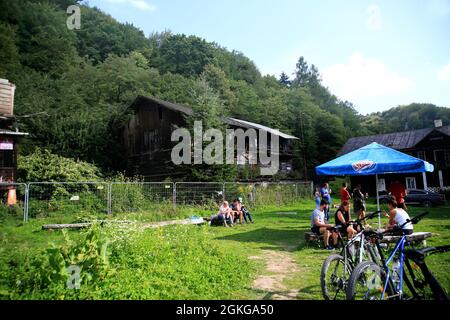 Ojców Nationalpark, Polen Stockfoto