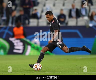 Juventus' Alex Sandro während des Fußballspiels der Gruppe H der UEFA Champions League zwischen Malmö FF und Juventus FC im Malmö New Stadium am 14. September 2021.Foto: Andreas Hillergren / TT / Code 10600 *** SCHWEDEN AUS *** Stockfoto