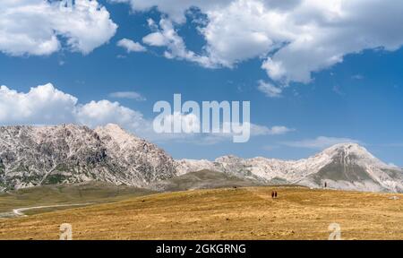 campo imperatore in der bergregion gran sasso d'italia des italienischen appennini Stockfoto