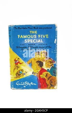 Alte berühmte fünf Anthologie des Kinderschriftstellers Enid blyton Stockfoto