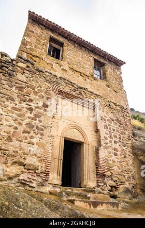 David Gareja Lavra alten Kloster Festungsturm in Georgien Erbe Stockfoto