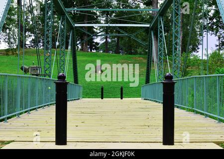 Civitan Park Bridge im Civitan Park in Trussville, Alabama Stockfoto