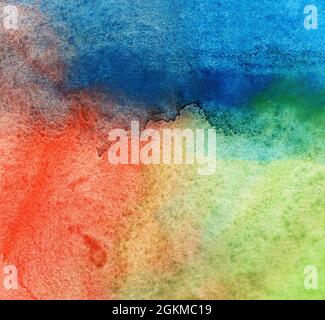 Abstrakt hell Aquarell gemalt Hintergrund oder Textur Stockfoto