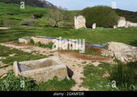 Alhajuela Wasserstapel in der Region Antequera, Malaga. Andalusien, Spanien Stockfoto