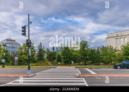 US Capitol von der Washington Avenue in Washington DC Stockfoto