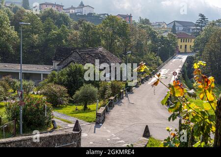 Hotel Casa Martinelli im Circolo della Maggia, Schweiz Stockfoto