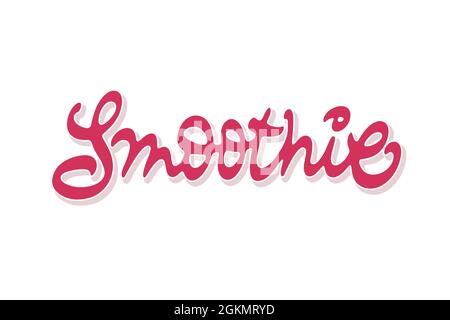 Smoothie-Vektorbeschriftung Stock Vektor