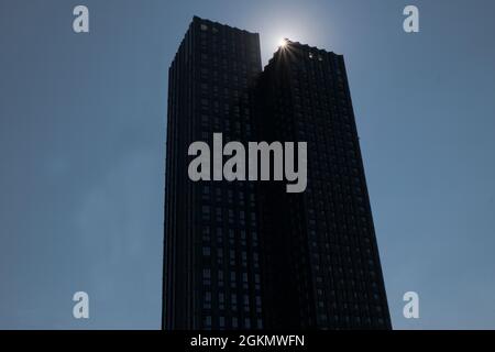 Modulares Gebäude zehn Grad in Croydon, Surrey, England Stockfoto