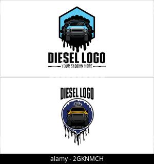 Automobil Auto Schmierstoff Tröpfchen Emblem Logo Design Stock Vektor