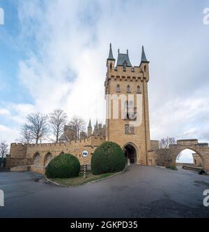 Schlosshof Hohenzollern - Baden-Württemberg, Deutschland Stockfoto