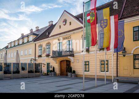 Rathaus Laxenburg - Laxenburg, Österreich Stockfoto
