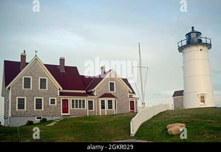 Nobska Point Lighthouse Woods Hole Massachusetts Stockfoto