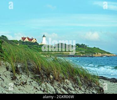 Nobska Point Lighthouse Woods Hole Massachusetts Stockfoto