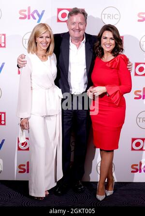 (Von links nach rechts) Kate Garraway, Piers Morgan und Susanna Reid, die an den TRIC Awards 2021 in der Northumberland Avenue 8 in London teilnehmen. Bilddatum: Mittwoch, 15. September 2021. Stockfoto