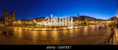 CUZCO, PERU - 23. MAI 2015: Plaza de Armas in Cuzco, Peru. Stockfoto