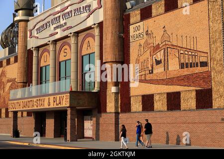 Außenansicht des Mitchell Corn Palace, des weltweit einzigen Corn Palace.Mitchell.South Dakota.USA Stockfoto