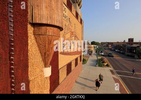 Außenansicht des Mitchell Corn Palace, des weltweit einzigen Corn Palace.Mitchell.South Dakota.USA Stockfoto