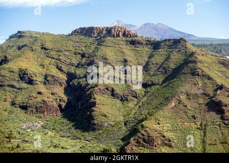 Wandern in den Bergen von Teno Teneriffa, Gran Canaria, Spanien Stockfoto