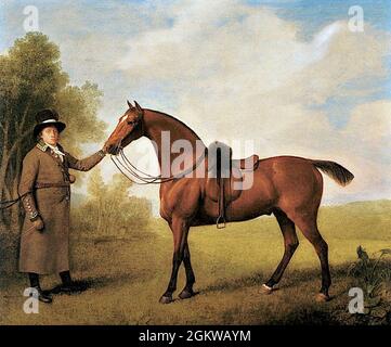 Vintage George Stubbs Pferd Malerei Kunst Stockfoto