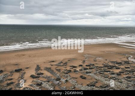 Grüne Landschaft in Wales Stockfoto