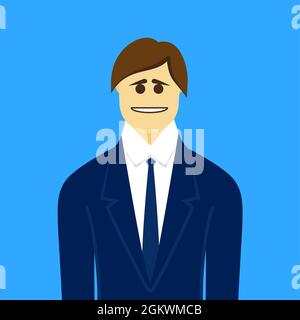 Der Geschäftsmann Vektor Illustration Stock Vektor