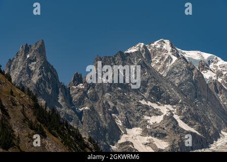 Das Aostatal ist eine Region im Nordwesten Italiens an der Grenze zu Frankreich und der Schweiz. In den westlichen Alpen gelegen, ist es bekannt für die Stockfoto