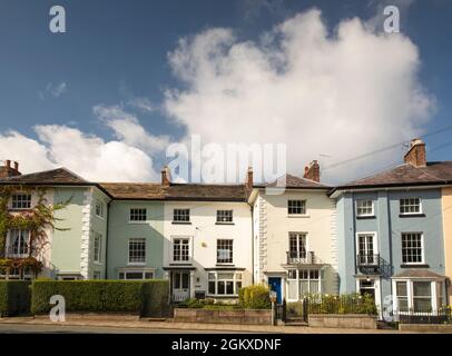 Großbritannien, England, Cichhire, Congleton, Moody Street, Georgianische Häuser Stockfoto