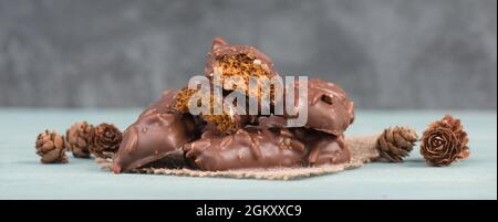 Nurnberg elisen Lebkuchen mit Mandeln, traditionelle deutsche weihnachtsbonbons Stockfoto