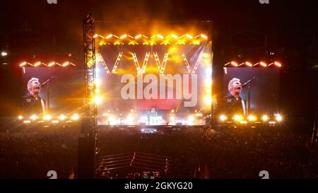 Los Angeles, Kalifornien, USA 3. September 2021 Ein allgemeiner Blick auf die Atmosphäre von Billie Joe Armstrong und Green Day in Concert bei der Hella Mega Tour im Dodger Stadium am 3. September 2021 in Los Angeles, Kalifornien, USA. Foto von Barry King/Alamy Stockfoto Stockfoto