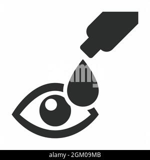 Icon Vector of Drop - Glyph Style - einfache Illustration, editierbare Kontur, Design Template Vektor, gut für Drucke, Poster, Werbung, Ankündigungen Stock Vektor