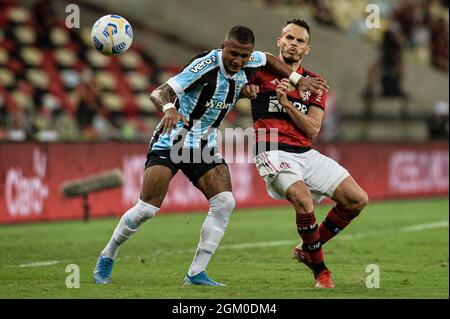 Rio De Janeiro, Brasilien. September 2021. Während des Flamengo x Grêmio, einem Spiel, das für die Copa do Brasil 2021 gültig ist, fand dieses Mittwoch (15.) im Maracanã-Stadion in der Stadt Rio deJaneiro (RJ) statt. Kredit: Nayra Halm/FotoArena/Alamy Live Nachrichten Stockfoto