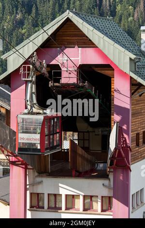 HAUTE-SAVOIE (74) LES HOUCHES, SEILBAHN VON BELLEVUE Stockfoto