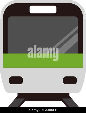 Vektordarstellung „Train Icon“ (Vorderansicht) Stock Vektor