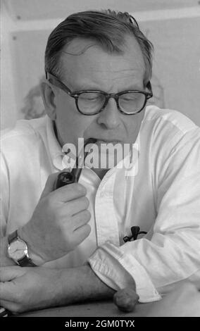 Architekt Eero Saarinen (1910-1961) zwischen 1955 und 1956. Stockfoto