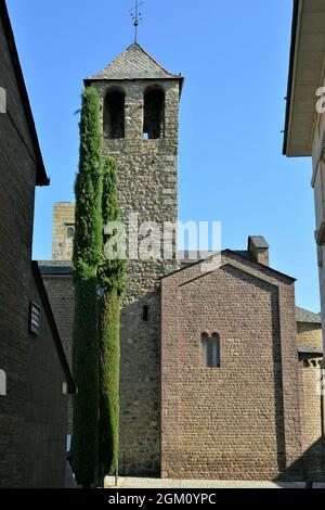 Kathedrale Santa Maria de la Seu d'Urgell in der Provinz Lerida, Katalonien, Spanien Stockfoto