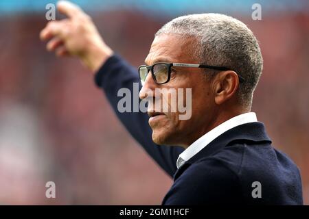 Aktenfoto vom 08-08-2021 von Chris Hughton, Nottingham Forest. Bilddatum: Sonntag, 8. August 2021. Ausgabedatum: Donnerstag, 16. September 2021. Stockfoto