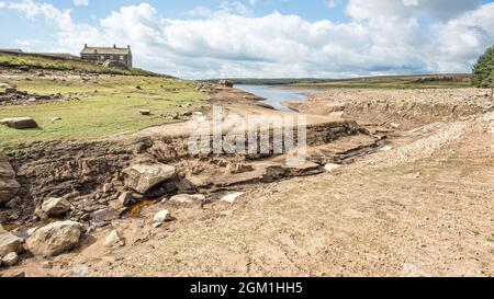 Grimwith House in der Nähe des Grimwith Stausees am Hebden Moor in der Nähe von Grassington Stockfoto