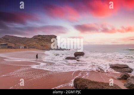 Kund Malir Beach, Makran Küstenstraße Balochistan, Pakistan. Selektiver Fokus Stockfoto