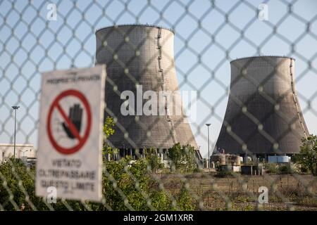 Kernkraftwerk Italien Trino Stockfoto