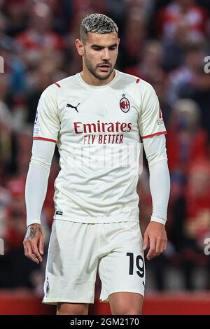 Theo Hernandez #19 von AC Mailand während des Spiels Stockfoto
