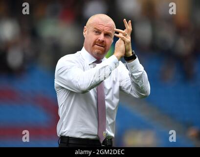 Aktenfoto vom 14-08-2021 von Sean Dyche, Manager von Burnley. Ausgabedatum: Donnerstag, 16. September 2021. Stockfoto