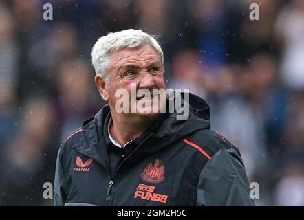 Aktenfoto vom 15-08-2021 von Steve Bruce, Manager von Newcastle United. Ausgabedatum: Donnerstag, 16. September 2021. Stockfoto