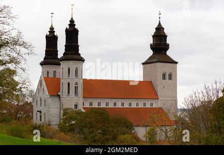 Visby Kathedrale St. Mary, Visby Domkyrka St. Maria Stockfoto