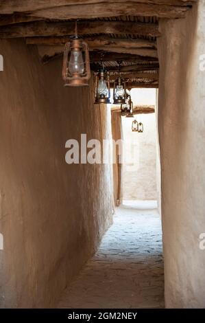 Die alten Ruinen der Stadt Alula in der Medina von Saudi-Arabien Stockfoto